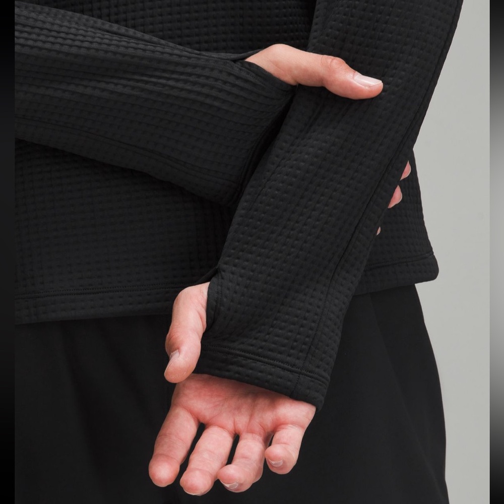 Waffle-Knit Half Zip - Picture 7 of 13